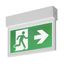 P-LIGHT Emergency Exit sign small ceiling/wall, white thumbnail 2
