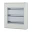 Complete surface-mounted flat distribution board with window, white, 24 SU per row, 3 rows, type C thumbnail 4