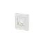 Modul wall outlet flush mounted 1 port unequipped pure white thumbnail 3