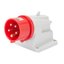 90° ANGLED SURFACE MOUNTING INLET - IP44 - 3P+N+E 32A 380-415V 50/60HZ - RED - 6H - SCREW WIRING thumbnail 1