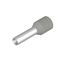 Wire end ferrule, Standard, 2.5 mm², Stripping length: 12 mm, grey thumbnail 1