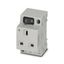 Socket outlet for distribution board Phoenix Contact EO-G/UT/SH/LED/S 250V 13A AC thumbnail 1