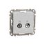 TV/R Socket intermediate 10db, Sedna, Aluminium thumbnail 4