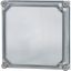 Cap, + door, transparent smoky gray, HxWxD=375x375x25mm thumbnail 4