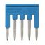 Short bar for terminal blocks 1 mm² push-in plus models, 5 poles, blue thumbnail 3