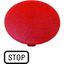 Button plate, mushroom red, STOP thumbnail 2