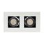 MIRORA GU10 X2 SURFACE GU10 250V IP20 255X145X85mm WHITE BLACK rectangle regulated eye thumbnail 5