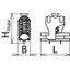 Shield terminal StSt for anchor bar clamping range 17-21mm thumbnail 2