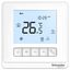 SpaceLogic thermostat, fan coil proportional, networking, LCD 5 Button, 4P, 3 fan, modbus, external sensor, 24V, white thumbnail 1
