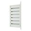 Complete flush-mounted flat distribution board with window, white, 24 SU per row, 6 rows, type P thumbnail 1