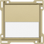 Finishing set with text field for single switch or push button, gold c thumbnail 1