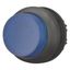Illuminated pushbutton actuator, RMQ-Titan, Extended, momentary, Blue, Blank, Bezel: black thumbnail 2