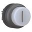 Illuminated pushbutton actuator, RMQ-Titan, Extended, maintained, White, inscribed 1, Bezel: black thumbnail 14