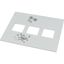 Front cover, +mounting kit, for NZM2, vertical, 3p, HxW=400x425mm, grey thumbnail 1