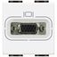 HD15 video socket LivingLight 2 modules white thumbnail 2