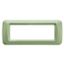 TOP SYSTEM PLATE - IN TECHNOPOLYMER GLOSS FINISHING - 6 GANG - VENETIAN GREEN - SYSTEM thumbnail 2