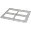 Bottom-/top plate for F3A flanges, for WxD = 650 x 600mm, IP55, grey thumbnail 3