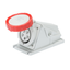 90° ANGLED SURFACE-MOUNTING SOCKET-OUTLET - IP67 - 3P+N+E 32A 380-415V 50/60HZ - RED - 6H - SCREW WIRING thumbnail 1