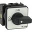 On-Off switch, T0, 20 A, flush mounting, 1 contact unit(s), 2 pole, with black thumb grip and front plate thumbnail 17