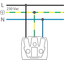 Splashproof garden post with spike for a single Niko Hydro function, b thumbnail 3