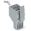2-conductor female connector Push-in CAGE CLAMP® 1.5 mm² gray thumbnail 2