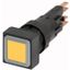 Illuminated pushbutton actuator, yellow, momentary, +filament lamp 24V thumbnail 1