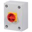 Main switch, T0, 20 A, surface mounting, 1 contact unit(s), 1 pole, Emergency switching off function, With red rotary handle and yellow locking ring, thumbnail 7