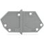 End plate snap-fit type 1.5 mm thick gray thumbnail 1