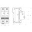 Miniature Circuit Breaker (MCB) AMPARO 10kA, D 63A, 2-pole thumbnail 4