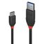 0.15m USB 3.2  Type A to C Cable, 10Gbps,  Black Line USB Type A Male to C Male thumbnail 1