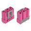 Plug for PCBs straight 3-pole pink thumbnail 2