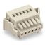 1-conductor female connector CAGE CLAMP® 0.5 mm² light gray thumbnail 1