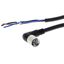 Sensor cable, M8 right-angle socket (female), 3-poles, PVC robot cable thumbnail 3