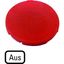 Button plate, flat red, OFF thumbnail 2