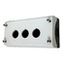 Surface mounting enclosure, 3 holes, black/light grey thumbnail 2