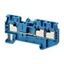 Multi conductor feed-through DIN rail terminal block with 3 push-in pl thumbnail 3