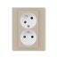 5593H-C02357 01 Double socket outlet with earthing pins, shuttered, with turned upper cavity, with surge protection thumbnail 54