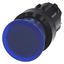 Illuminated mushroom pushbutton, 22 mm, round, plastic, blue, 30 mm, momentary 3SU1001-1AD50-0AA0-Z X90 thumbnail 1