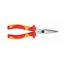 Flat round pliers, 45deg bended, VDE-SR-L200mm, Solingen thumbnail 2