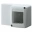 SELF-SUPPORTING DEVICE BOX  FOR SYSTEM DEVICE - FOR MINI TRUNKING - 2 GANG - WHITE RAL 9010 thumbnail 2