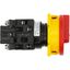 Main switch, T0, 20 A, flush mounting, 2 contact unit(s), 3 pole, Emergency switching off function, With red rotary handle and yellow locking ring, Lo thumbnail 40