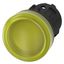 Indicator light, 22 mm, round, plastic, yellow, lens, smooth, with 3SU1001-6AA30-0AA0-Z Y11 thumbnail 1