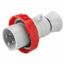 STRAIGHT PLUG HP - IP66/IP67/IP68/IP69 - 3P+E 16A 380-415V 50/60HZ - RED - 6H - SCREW WIRING thumbnail 2