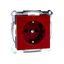 SCHUKO socket-outlet f. spec.circ., shutter, screwl. term., ruby red, System M thumbnail 3