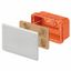 JUNCTION AND CONNECTION BOX - FOR BRICK WALLS - DIMENSIONS 152X98X70 - WHITE LID RAL9016 thumbnail 2