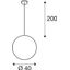 ROTOBALL 40 pendulum luminaire, E27, max. 24W, white thumbnail 2