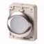 Illuminated pushbutton actuator, RMQ-Titan, Flat, maintained, White, Blank, Metal bezel thumbnail 1