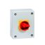 Main switch, P3, 63 A, surface mounting, 3 pole, 1 N/O, 1 N/C, Emergency switching off function, With red rotary handle and yellow locking ring, Locka thumbnail 4