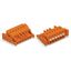 1-conductor female connector push-button Push-in CAGE CLAMP® orange thumbnail 3