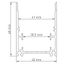 Aluminium profile MFR L-2000mm W-45mm H-60mm thumbnail 6